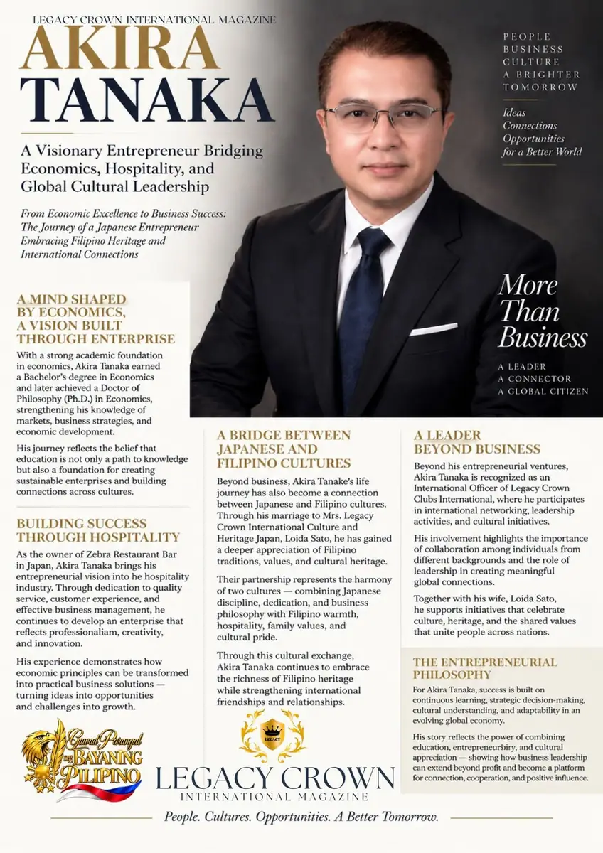 Akira Tanaka: A Visionary Entrepreneur Bridging Economics, Hospitality, and Global Cultural Leadership
