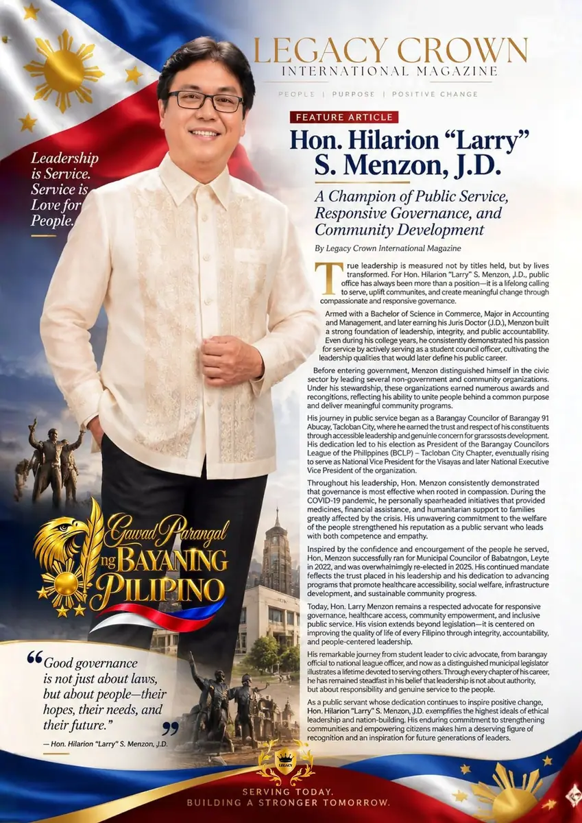 Hon. Hilarion “Larry” S. Menzon, J.D.