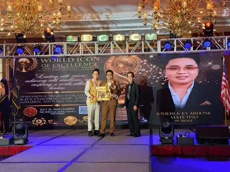 The Mind Behind the Legacy Crown Website: Coach Jom Evardone Secures Major Win at 2026 World Icon Awards