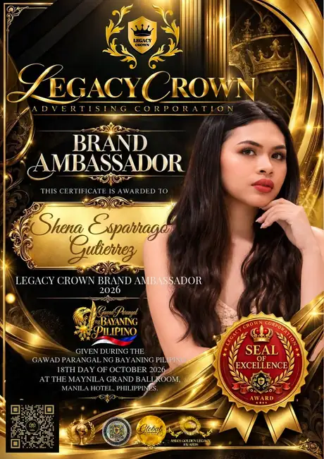 Introducing Shena Esparrago Gutierrez: Legacy Crown Brand Ambassador 2026