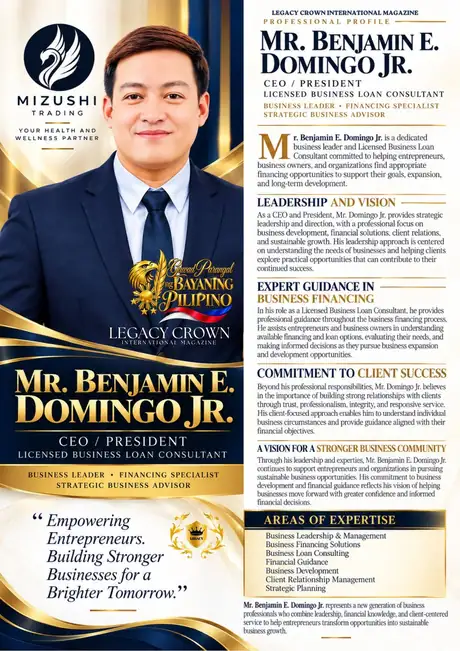 Mr. Benjamin E. Domingo Jr.: Leadership with Purpose, Financing with Vision