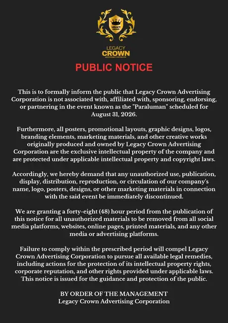 Official Public Notice