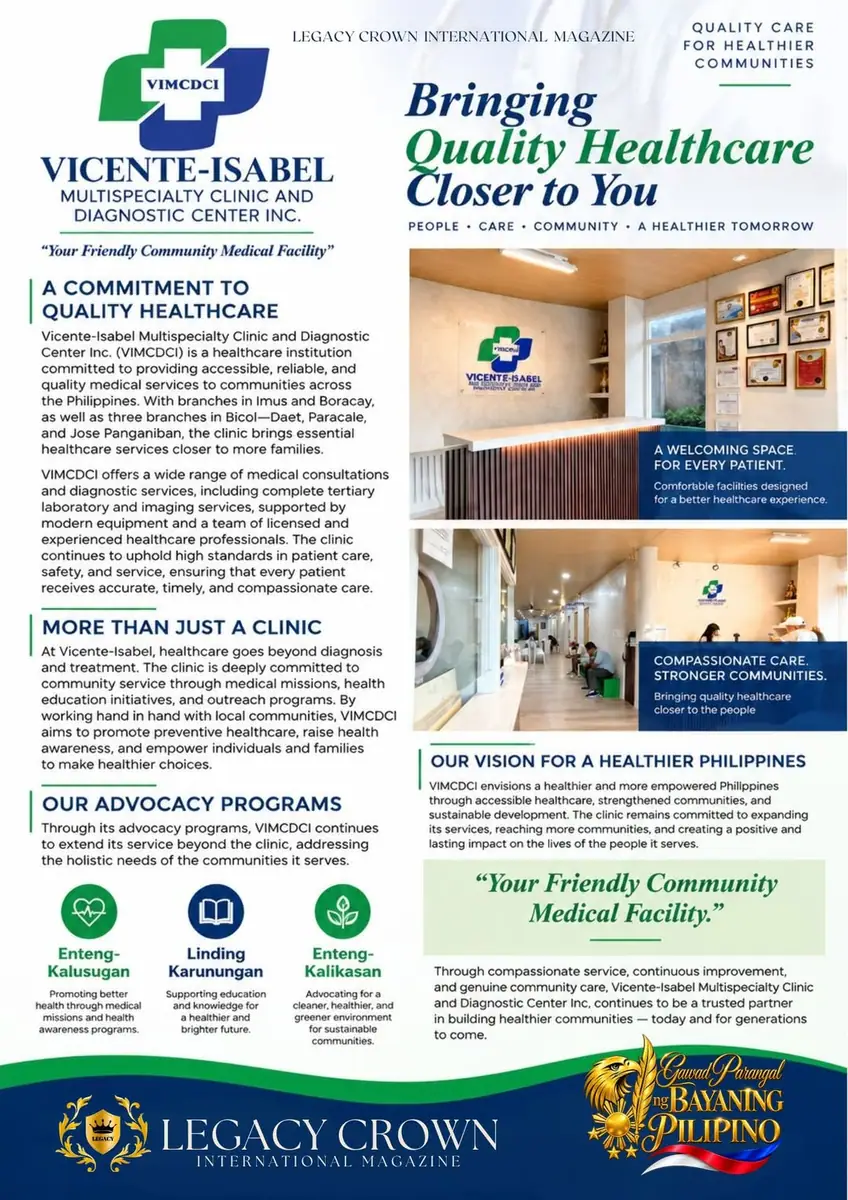 Vicente-Isabel Multispecialty Clinic and Diagnostic Center Inc.
