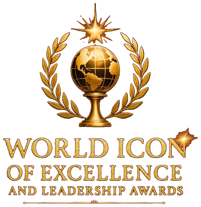 World Icon of Excellence and Leadership Awards emblem